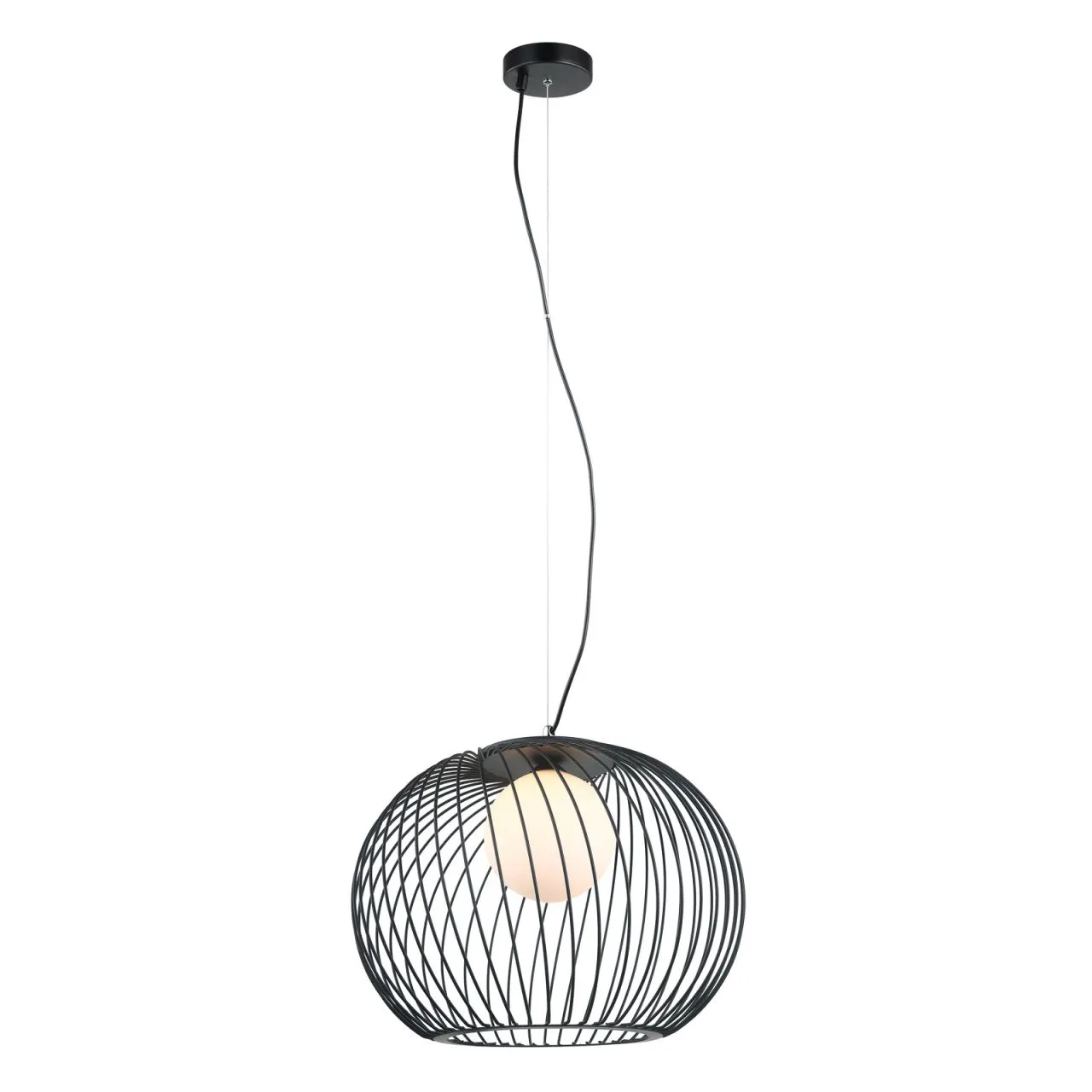 Clarisa, nowoczesna lampa wisząca, czarna, E27, MDM-3842-1 BK